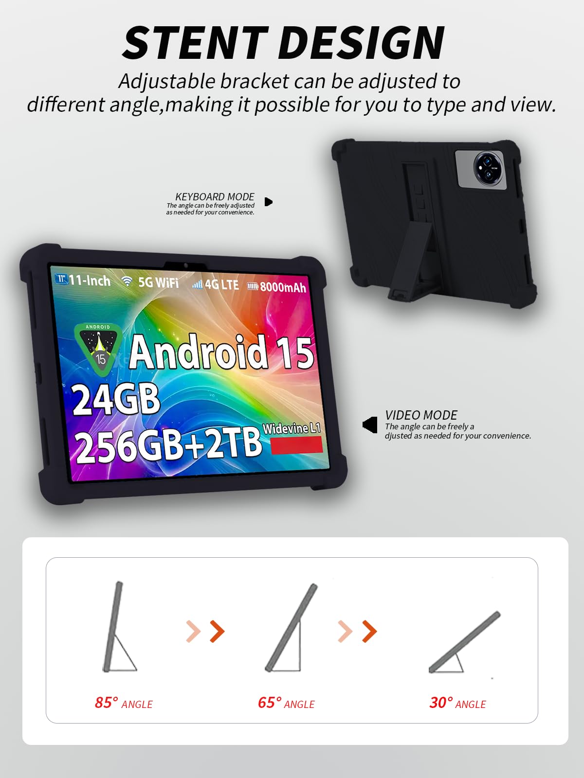 Theoutlettablet ® Funda Universal Para Tablet De 10.1" Con Funcion Giratoria 360