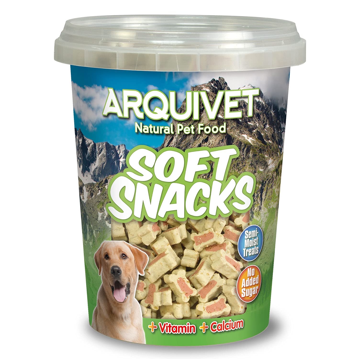 ARQUIVET Soft Snacks para Perro Huesitos Duo salmón y arroz Pack 12 x 300 g - Snacks Naturales para Perros de Todas Las Razas - Premios, recompensas, chuches para Perros
