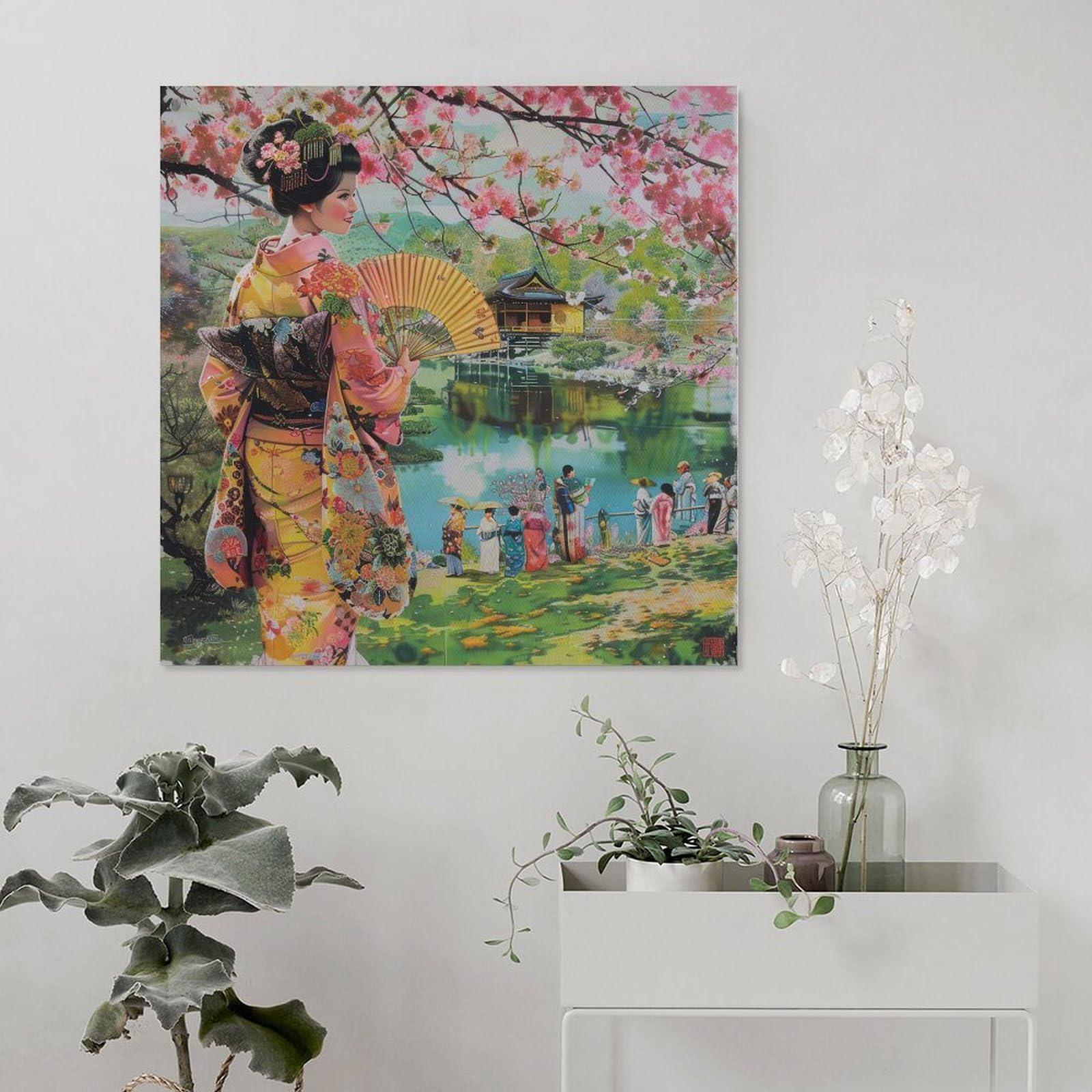 Amazon.co.jp: 令和の浮世絵 和風 絵画 お洒落 かっこいい 江戸 掛け軸