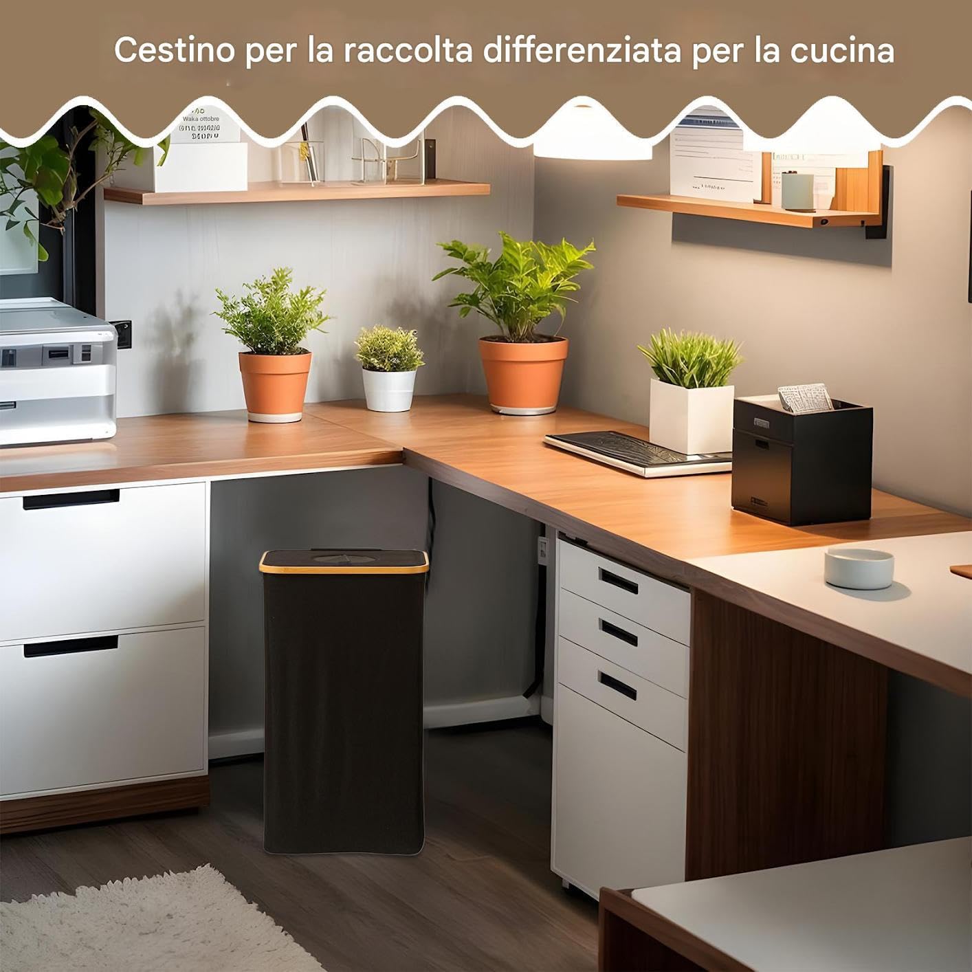 Cestino per Riciclo da Interno Compartimento spazioso impermeabile