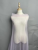 Vista 2 de Tul, tela, malla, color nude, tul elástico de tacto suave 5 yardas (rosa bebé)