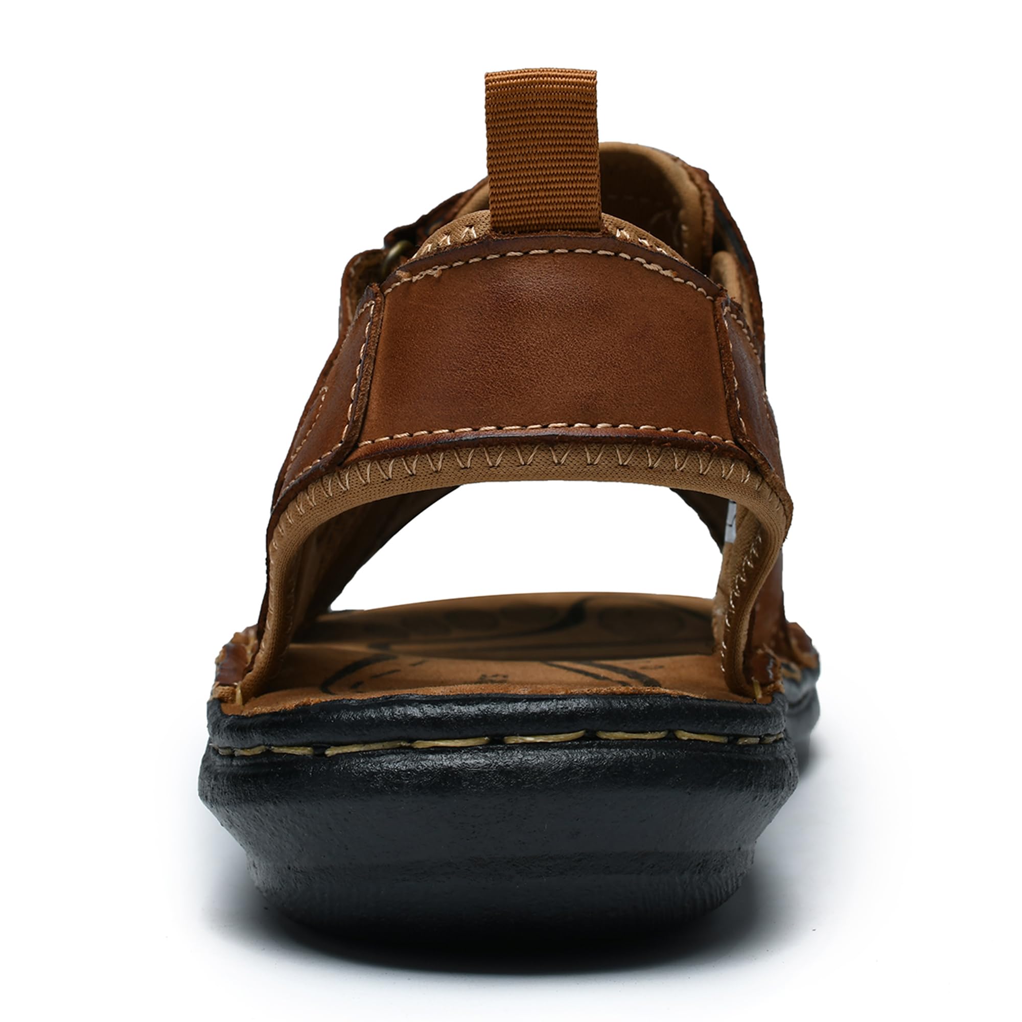 ArcBrothers Herren Business Casual Schuh Lederschuh für Männer Oxford Schuh Herren Casual Kleid Schuh für einfaches Gehen Freizeitschuh Braun Schwarz