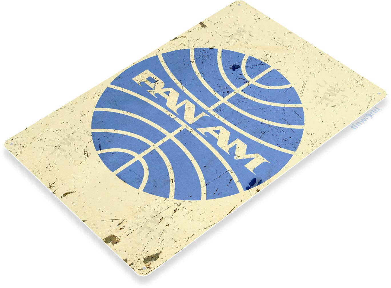 TIN Sign Pan Am Airlines Aviation Metal Wall Décor Shop Store Retro Wall Home Bar Pub Vintage Cafe Decor, 8x12 Inch