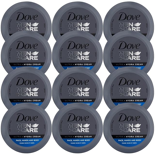 Dove Men Care Ultra Hydra Cream Lotion 3-In-1 Advanced Skin Care for Men Face Cream Hand Body Lotion