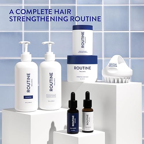 Miniatura 9 de Suplemento avanzado para el crecimiento del cabello de Routine Wellness - Vitaminas para hacer crecer un cabello más grueso, abundante y con