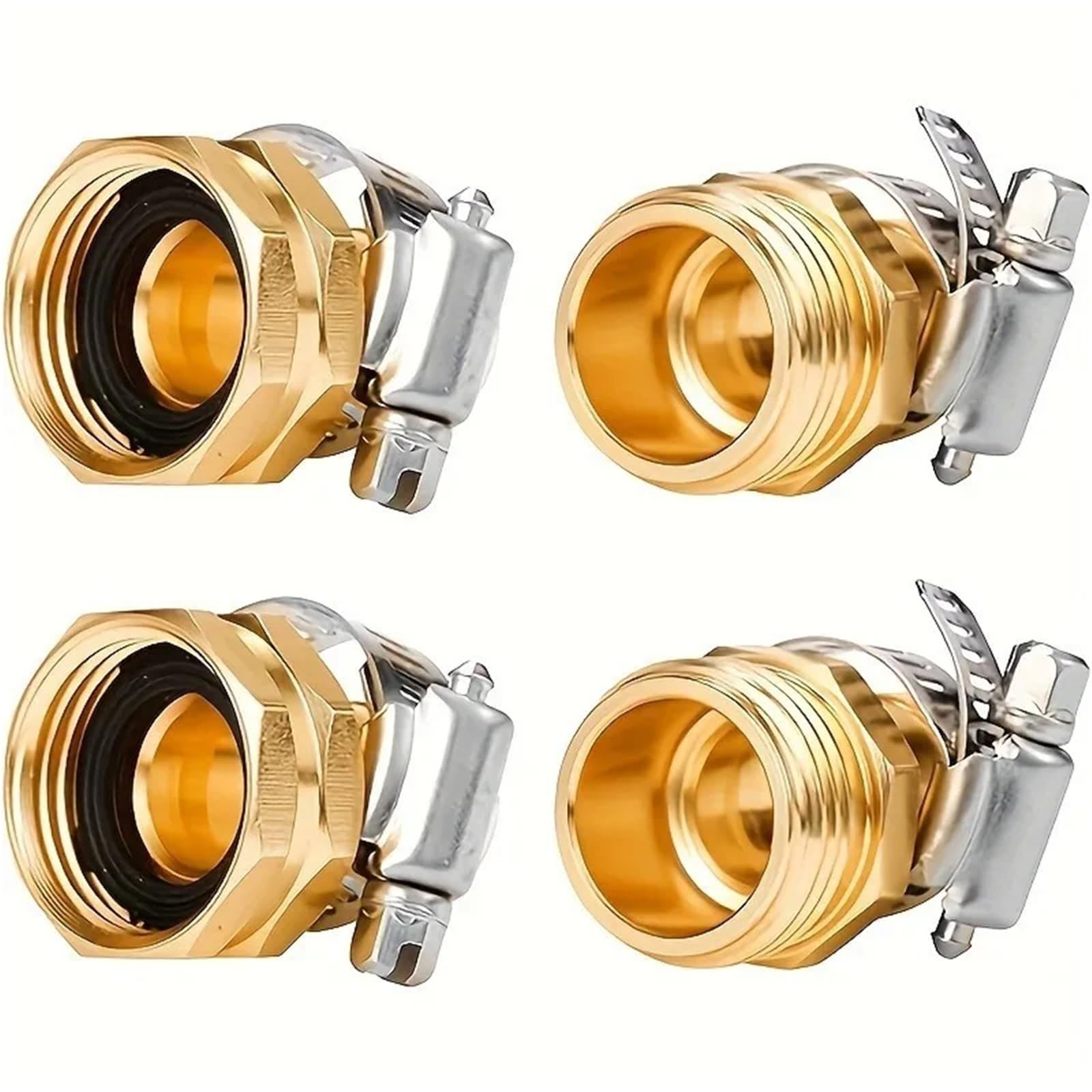 Lot de 8 connecteurs de tuyau d'arrosage avec collier de serrage pour une installation facile pour tuyau d'arrosage