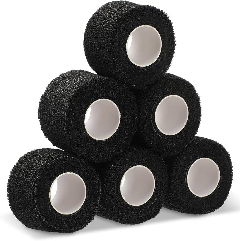 Outus 6 Rolls 1.5" w Ice Hockey Grip Tape, 30 yd Self Adhesive Wrap