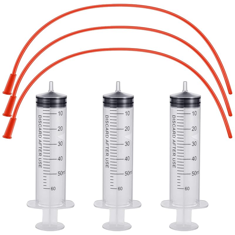 Kit de alimentação por sonda para cães e gatos Treela, seringas de 60 mL e tubos 14 FR, 3 unidades