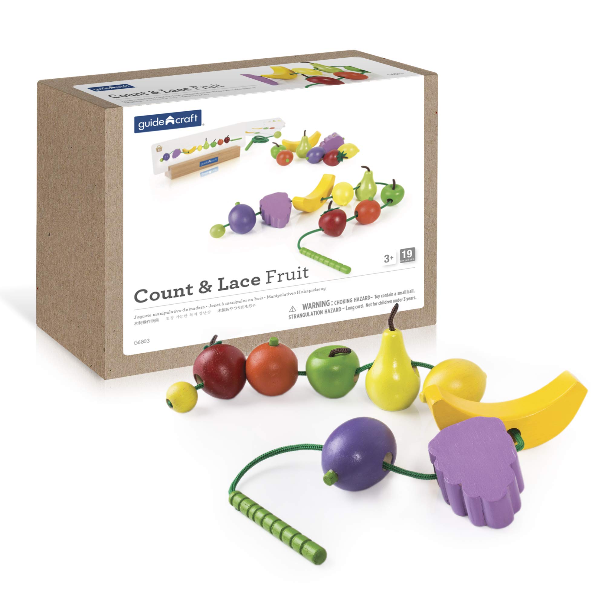 Amazon.com: Guidecraft Count and Lace Fruit - Color and Shape