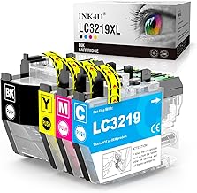 INK4U LC3219 XL Ink Cartridges Replacement for Brother LC3219 LC3219-XL for MFC-J5330DW MFC-J5335DW MFC-J5730DW MFC-J5930DW MFC-J6530DW MFC-J6930DW MFC-J6935DW 4 Pack, BK/C/Y/M