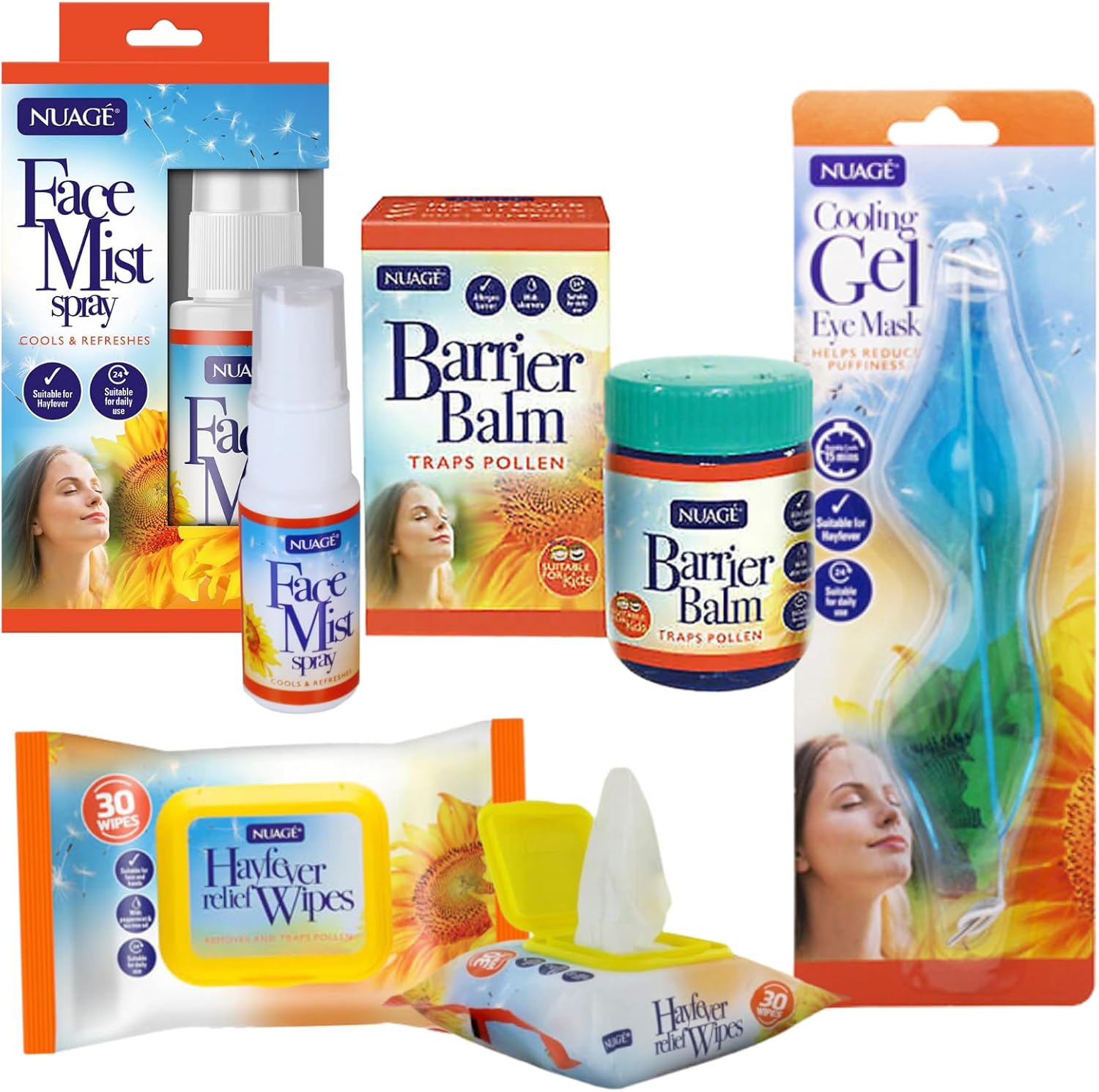 Hayfever Relief Hayfever Wipes for Eyes, Hayfever Balm, Hayfever