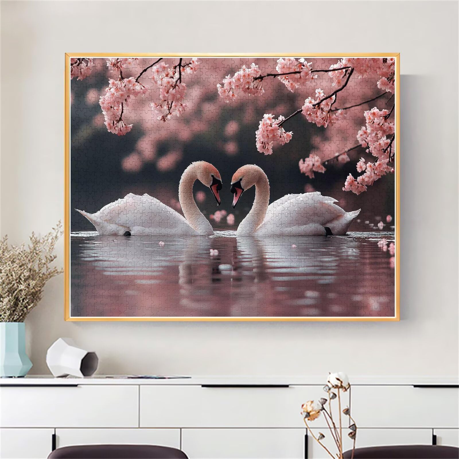 Puzzle Erwachsene 2000 Teile Schwan Tier Educa Jigsaw für Kinder ab 8 Jahren Mädchen Jungen, Erwachsene Impossible Klassische Puzzles Schwer, Anspruchsvoll Spielspaß, Als Geschenke 70x99cm t-944
