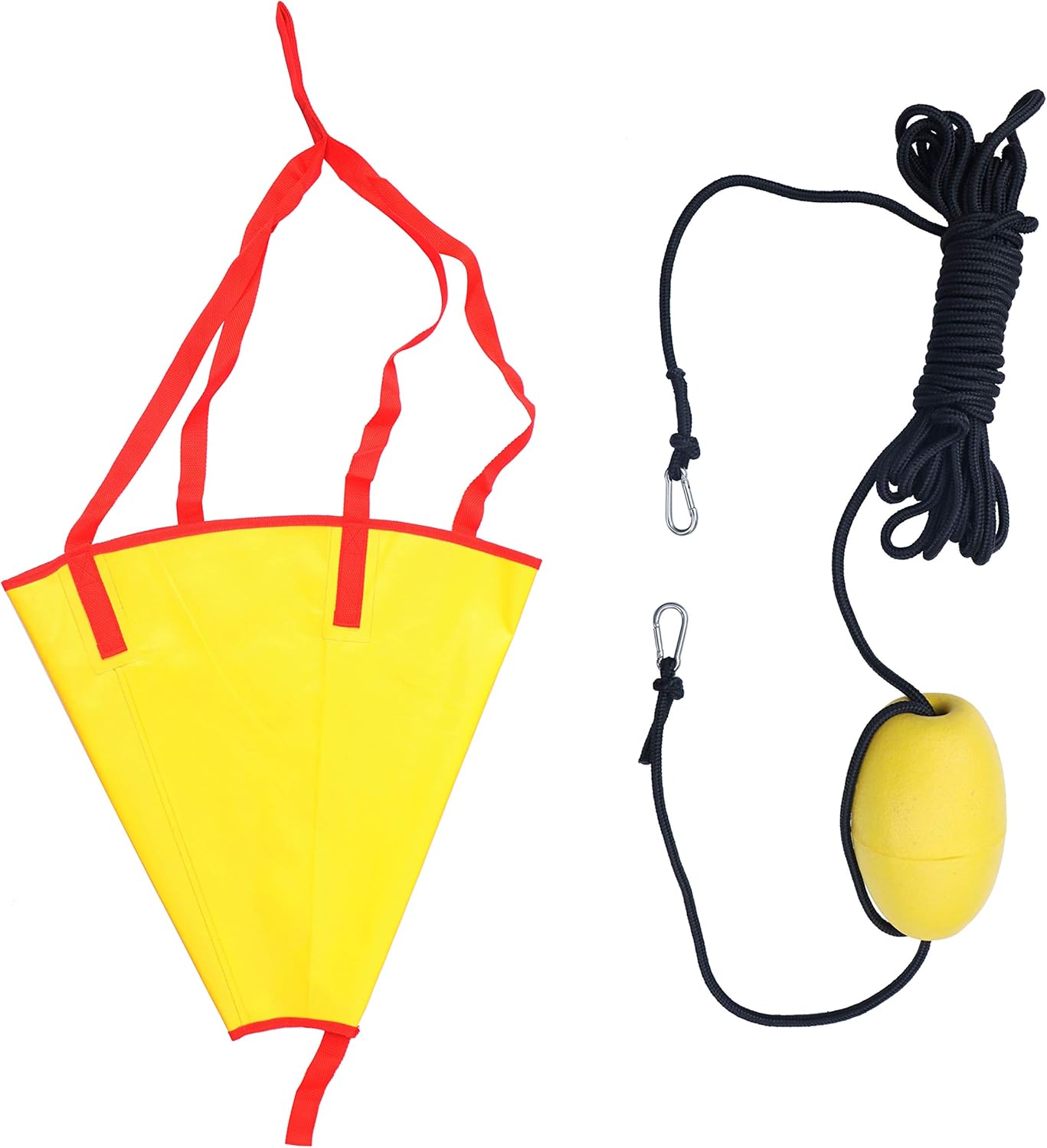 METER STAR 24 Inch Orange/Blue Drift Sock Sea Anchor Drogue with 32 ft Kayak Tow Rope Line Buoy Ball Float Leash Sea Brake System for Marine Boat/Yacht/Jet Ski/Inflatable/Power Boat/Sail Boat METER STAR 24 Inch Orange/Blue Drift Sock Sea Anchor Drogue with 32 ft Kayak Tow Rope Line Buoy Ball Float Leash Sea Brake System for Marine Boat/Yacht/Jet Ski/Inflatable/Power Boat/Sail Boat