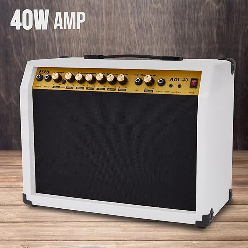 Miniatura 15 de LyxPro Amplificador de guitarra eléctrica de 60 vatios Combo de estudio de estado sólido y amplificador de escenario con altavoz de 10 pulgadas