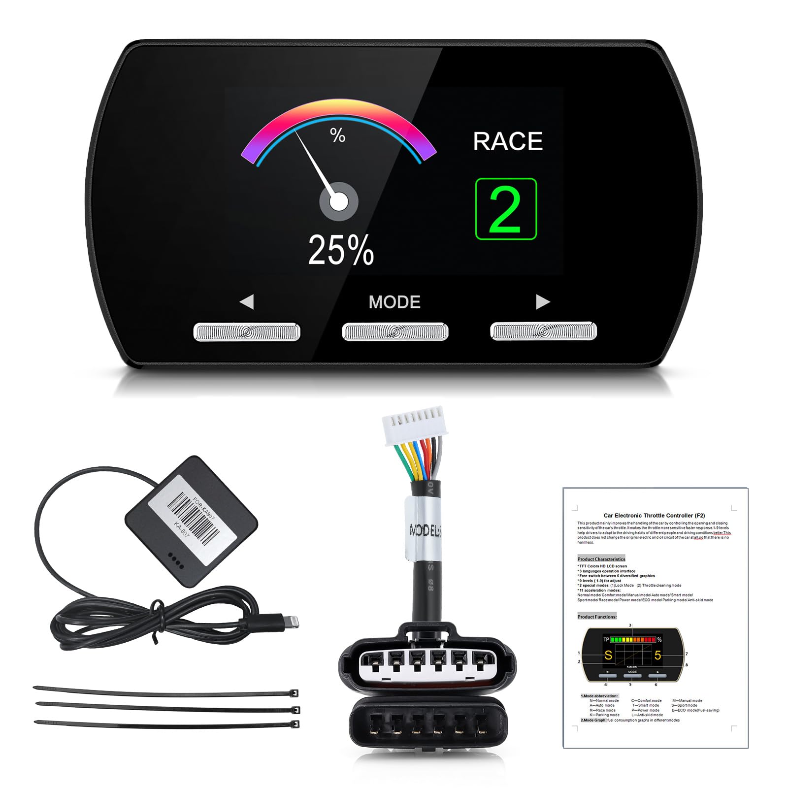 Throttle Response Controller 14 Drive Modes Throttle Controller MAIMEIMI Electronic Racing Accelerator Compatible for Toyota Tacoma FJ Cruiser 4Runner Hilux Fortuner Innova Innova Prius Prado-image-41