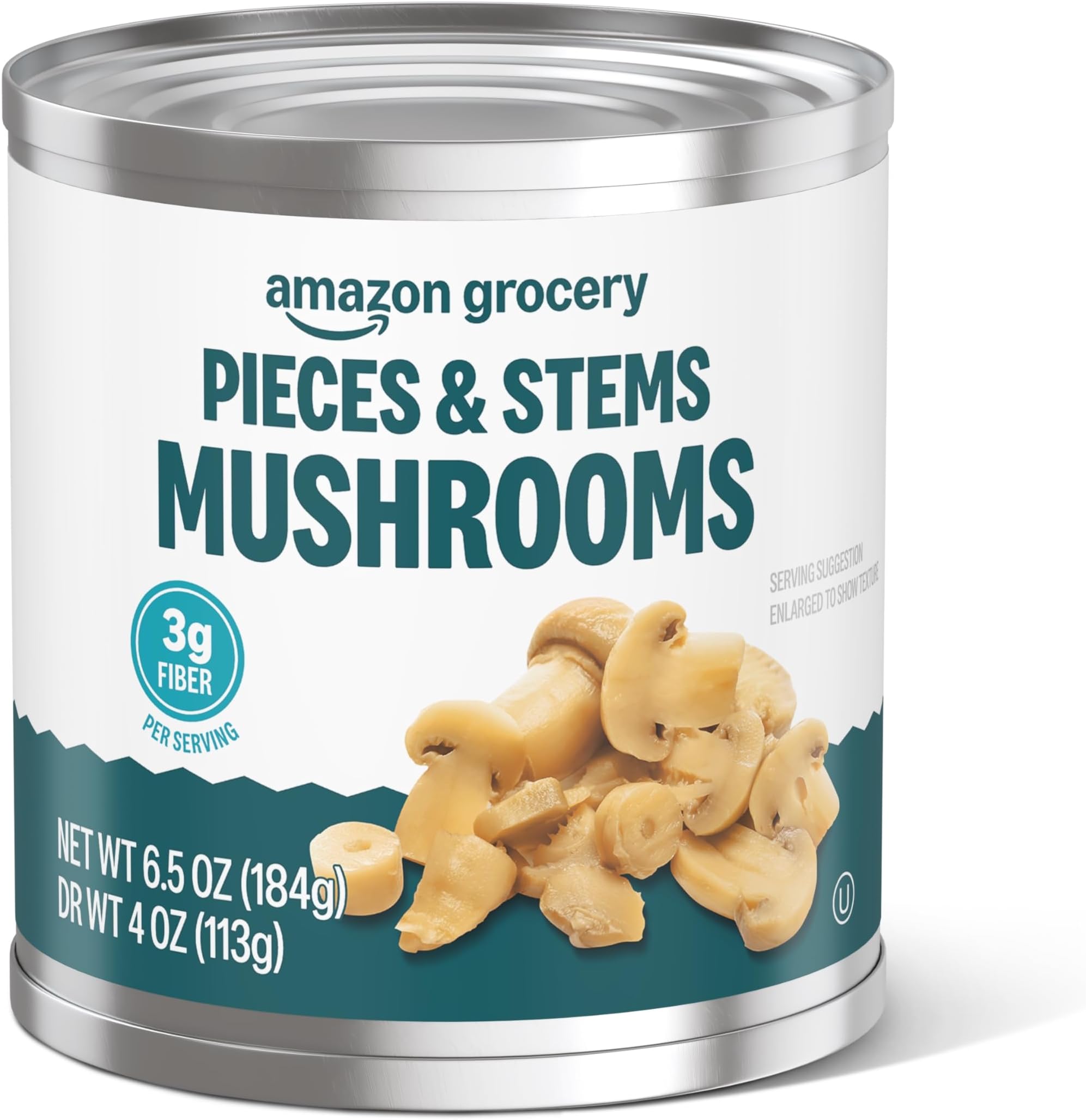 Amazon Fresh, Pieces & Stems Mushrooms, 4 Oz Can