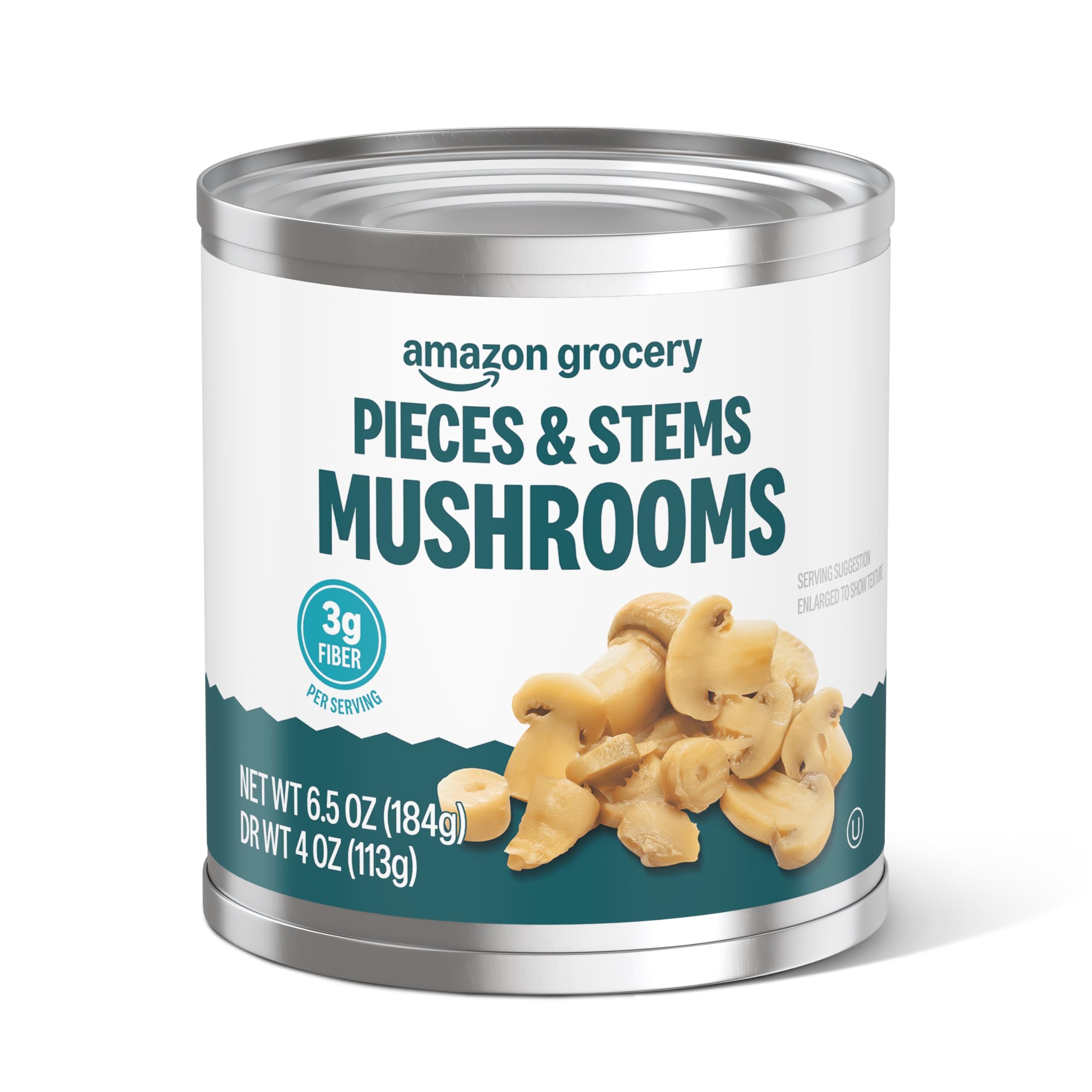 Amazon Fresh, Pieces & Stems Mushrooms, 4 Oz Can