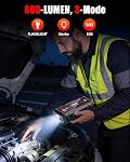 Jump Starter, 5000A Car Battery Booster Pack, Jump Box Battery Booster with 3 Modes Flashlight, 14 Protections Safety Jump Cables,3-in-1 Emergency Light and Golves