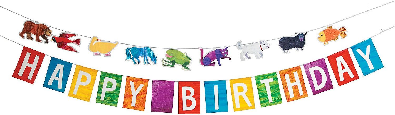 Fun Express - Brown Bear Garland for Birthday - Party Decor - Hanging Decor - Garland - Birthday - 2 Pieces