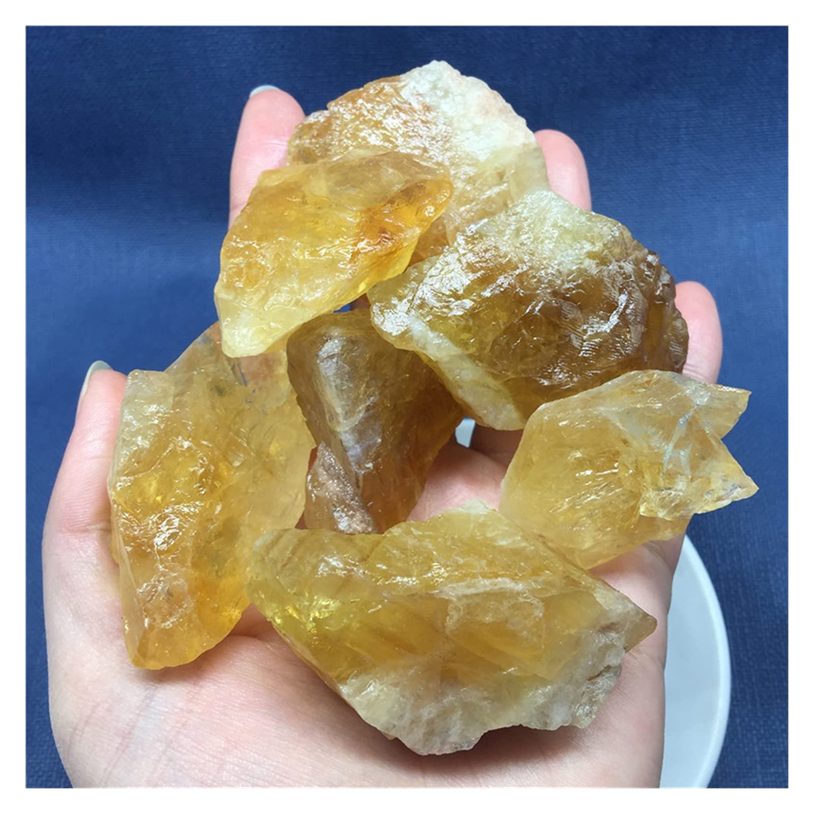Citrine naturelle du Brésil brute de 100g pour la décoration d'intérieur et lithothérapie