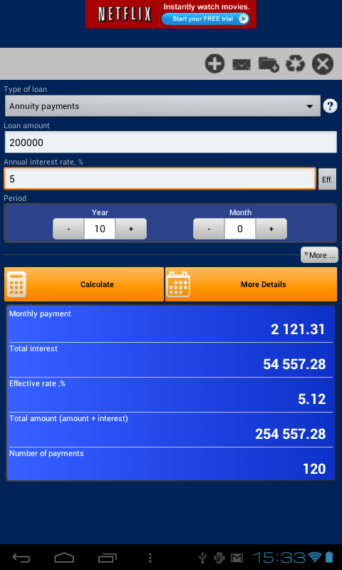 Ultimate Loan Calculator - App on Amazon Appstore
