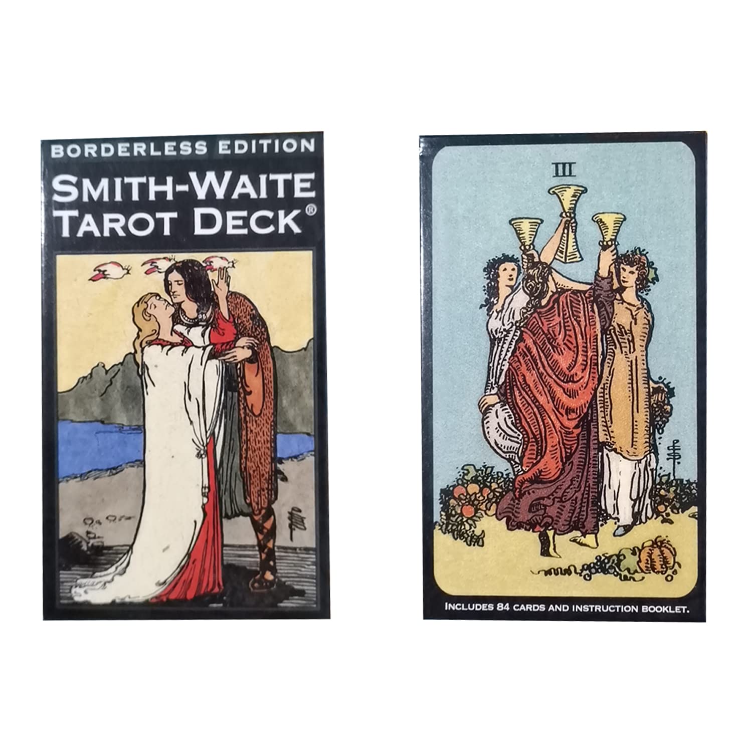 Tarocchi Classici Rider Waite – Mazzo da 78 Carte – Lettura, Meditazione, Gioco da Tavolo – Per Principianti ed Esperti – Compatto, Portatile, Ottima Idea Regalo