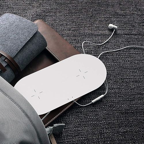 Miniatura 6 de Cargador inalámbrico dual, almohadilla de carga rápida doble COSOOS de 15 W Max compatible con iPhone 1313 Pro13 Pro Max13 Mini1211XS, Galaxy