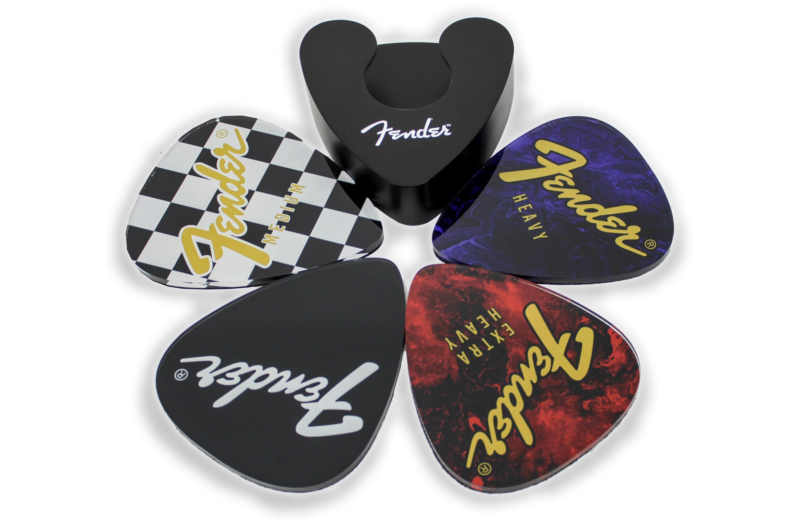 P PluginzFender Guitar Pick Shaped Coasters (Set of 4)