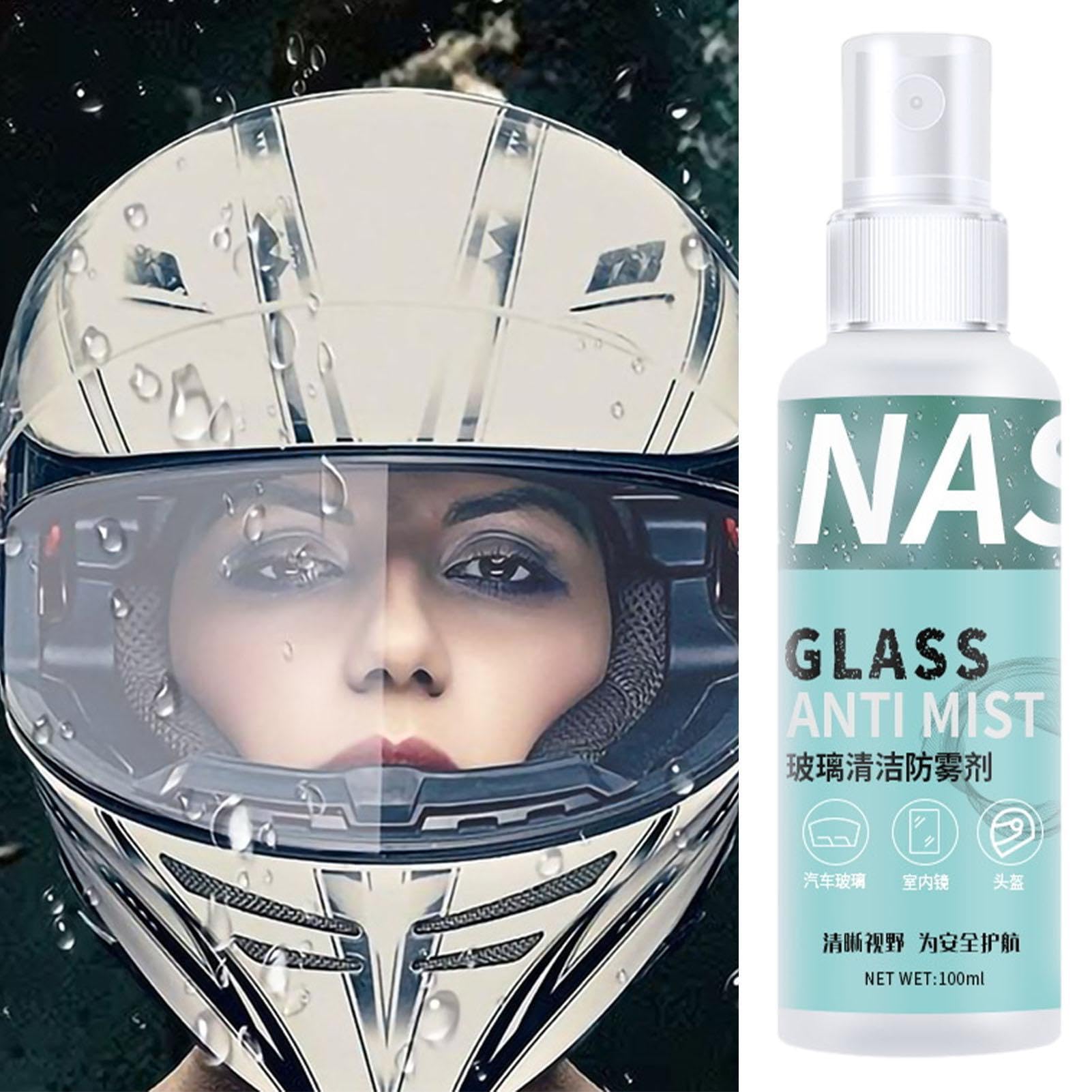 100ml Auto Antibeschlag Sprühmitte, Anti Beschlag Spray Helm Visier, Motorradhelm Anti Beschlag Spray, Für Schwimmbrillen, Brillen, Windschutzscheiben, Motorradhelm-Visiere