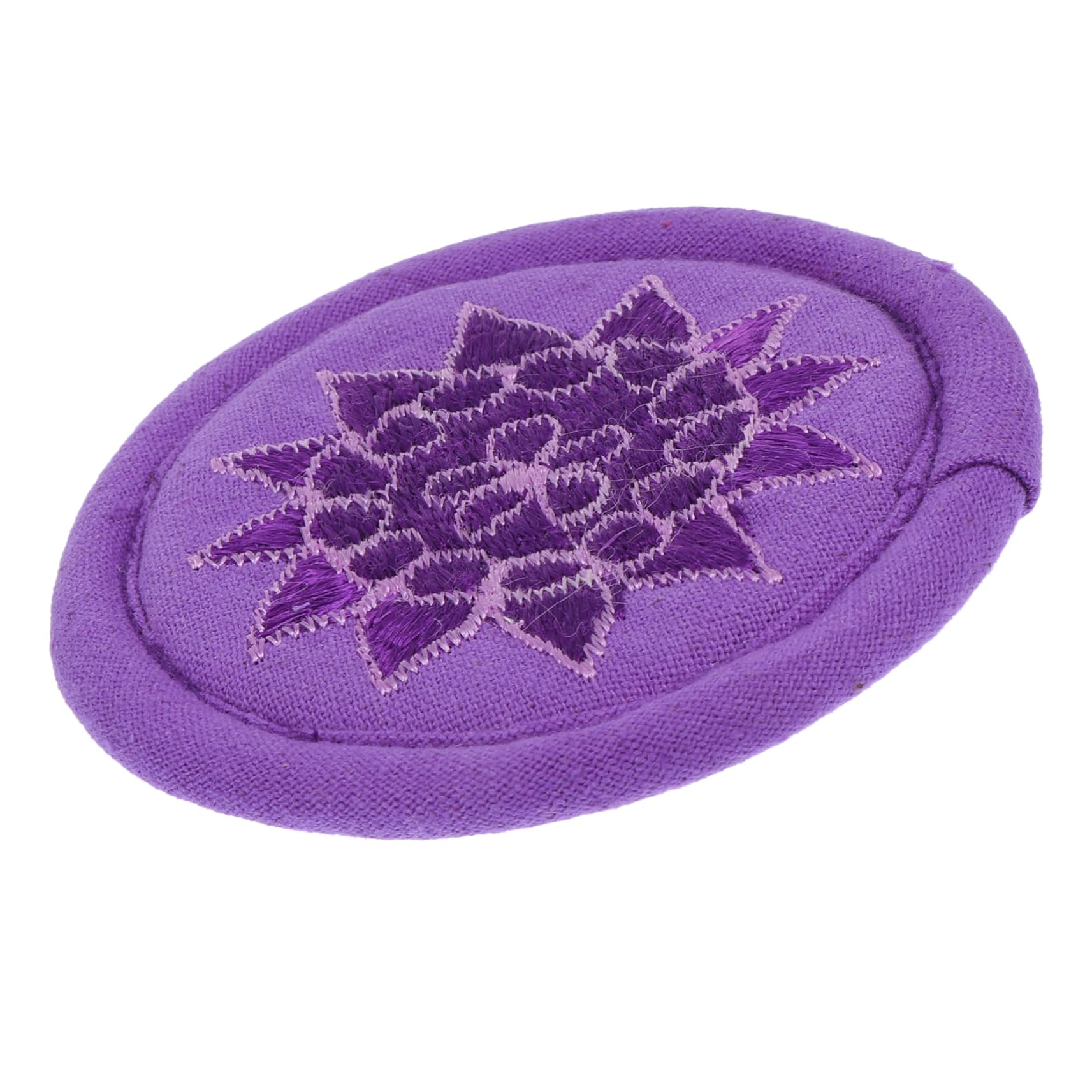 Mikinona Buddhist Bowl Decor Embroidered Teapot Cushion Handmade Mat for Wall Art