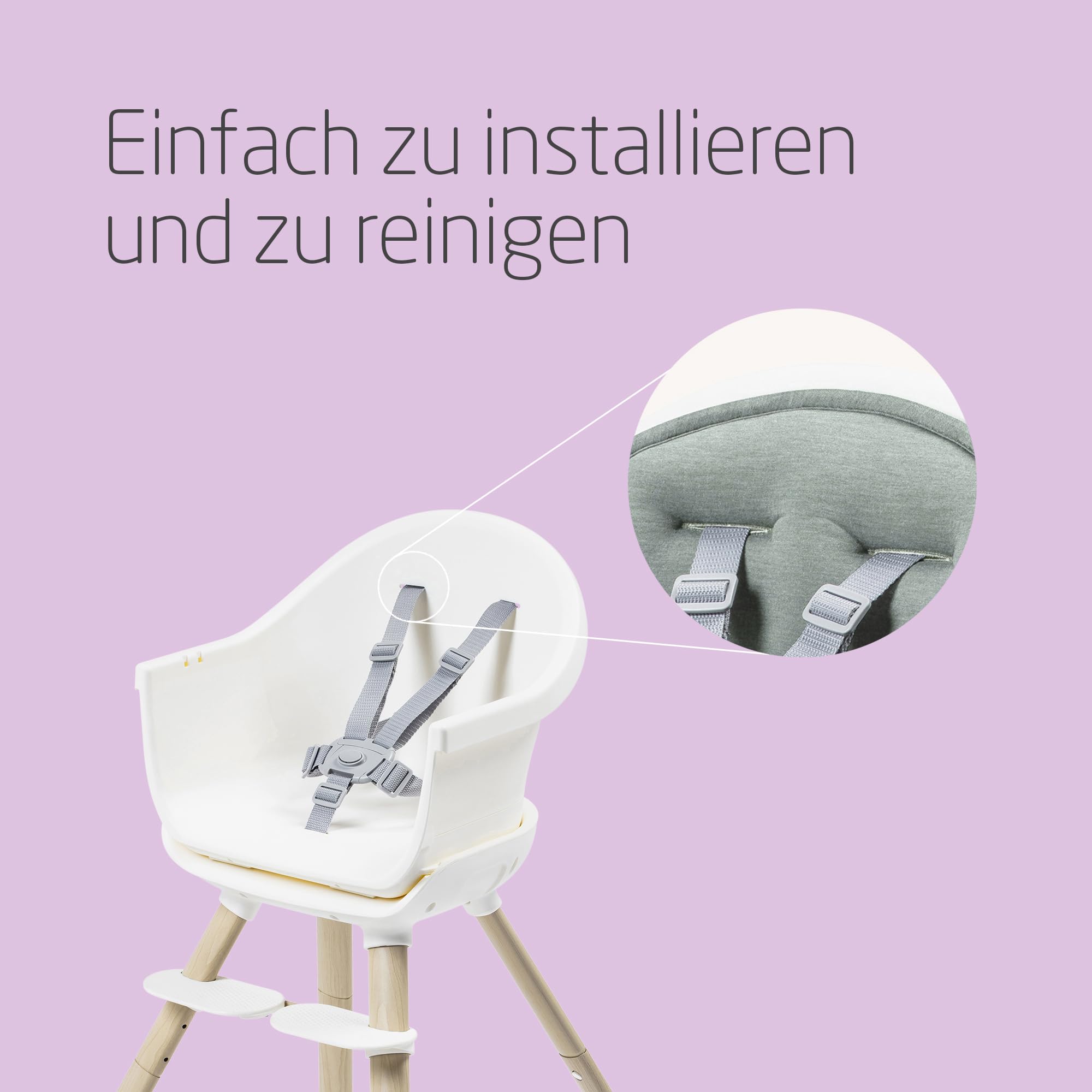 Maxi-Cosi Moa Kissen, Hochstuhlkissen, 6 Monate bis ca. 3 Jahre, 0–15 kg, für Moa 4-in-1-Hochstuhl, gepolsterter Sitz,Beyond Sage