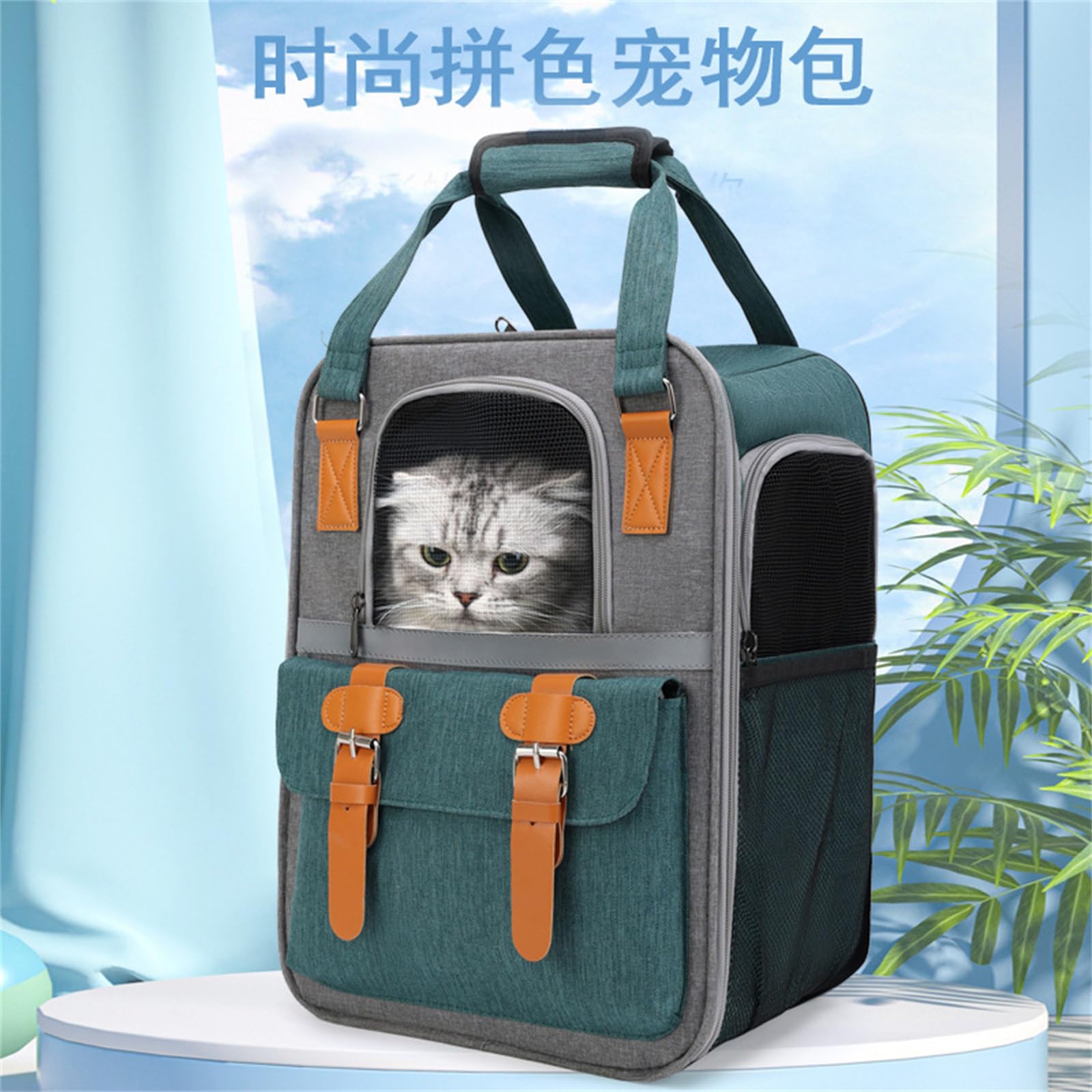HapGlan Pet Carrier Backpack Sling Bags for Cat Dogs Portable Small Animal Cage Carrying Bag Cats Travel Bags