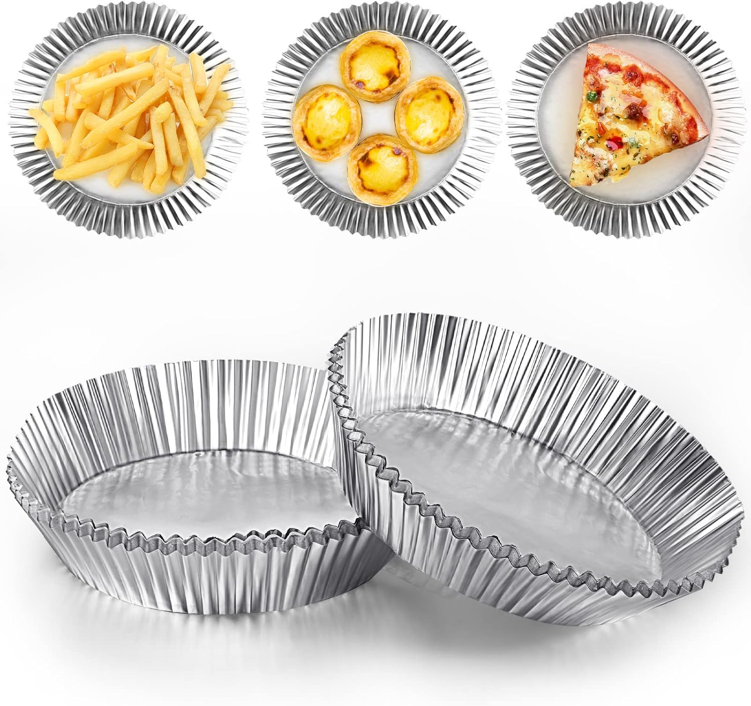 200 Pcs Aluminum Foil Air Fryer Liner Disposable Air Fryer