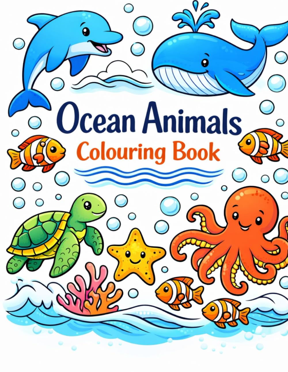 Ocean Animals Colouring Book