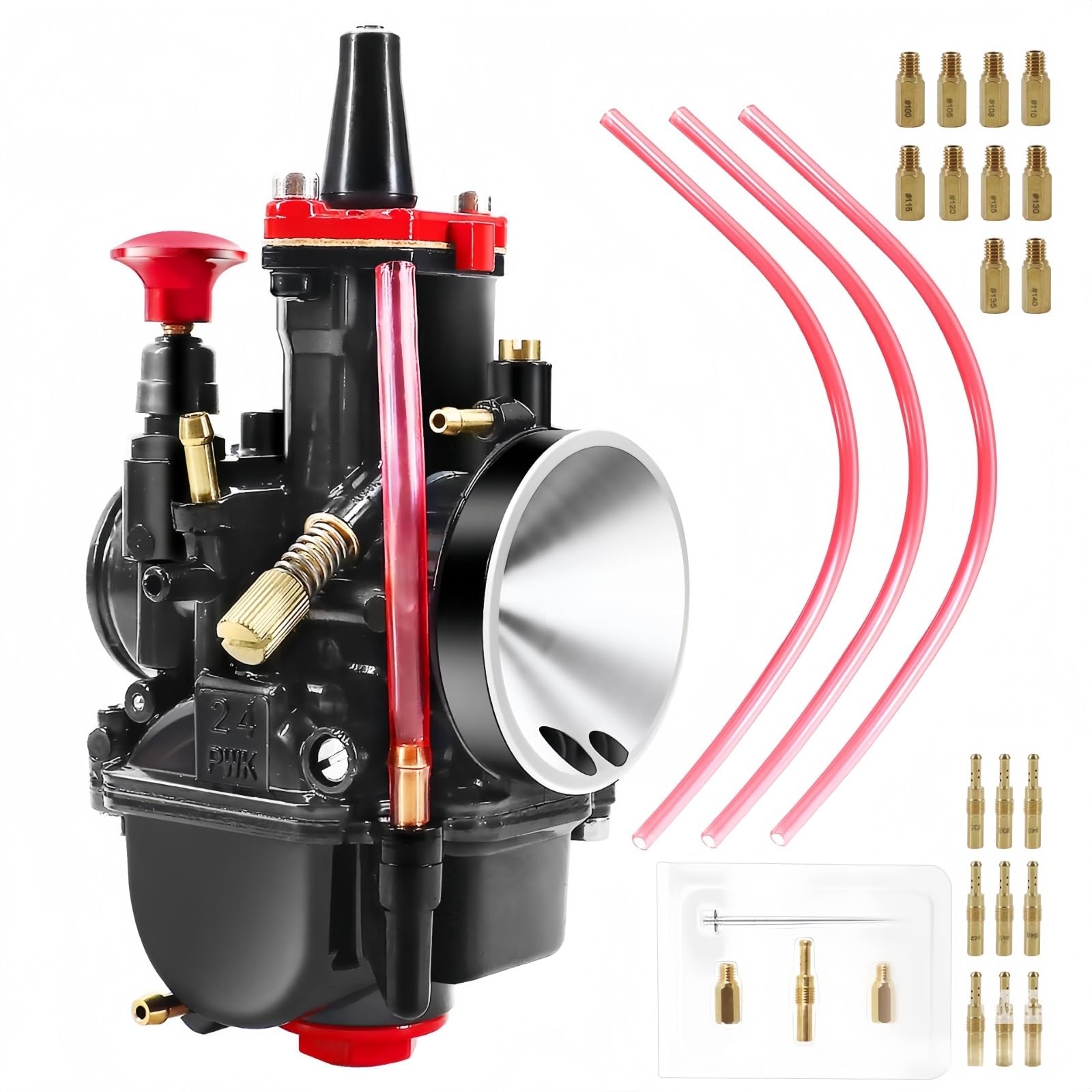 Carburateur PWK 24 mm avec réponse rapide à l'accélérateur pour moto