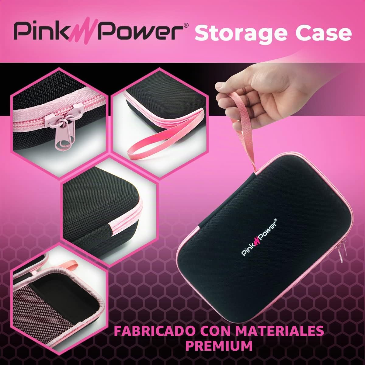Tijeras eléctricas de tela rosa para manualidades, costura, cartón, álbumes de recortes, tijeras inalámbricas y estuche de almacenamiento