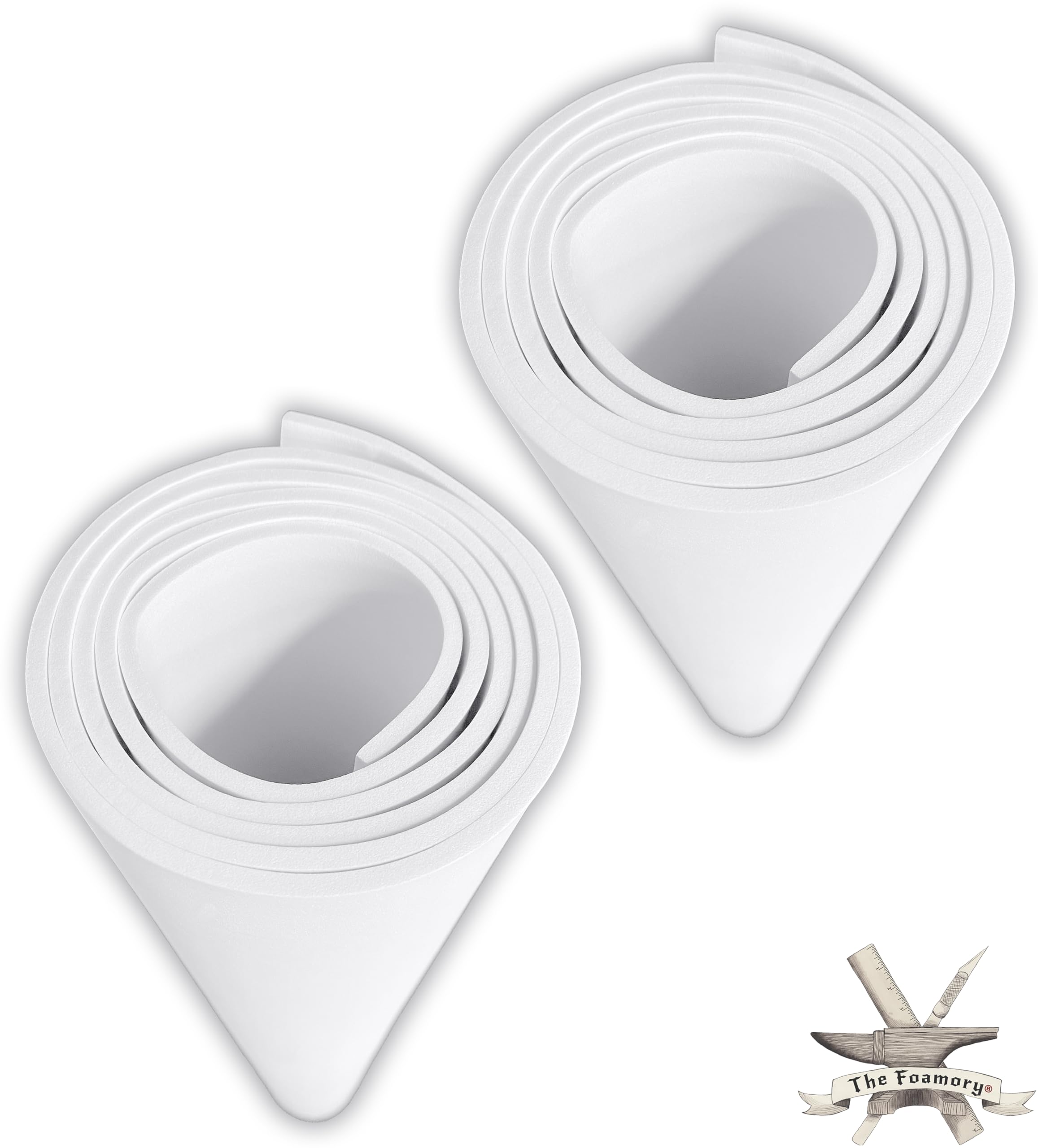2-Pack Shape Retention EVA Cosplay Foam - 5mm Thick (White) X-Large 35”x59” High Density EVA Craft Foam Sheets - Premium 85 kg/m3 Heat Shape Material