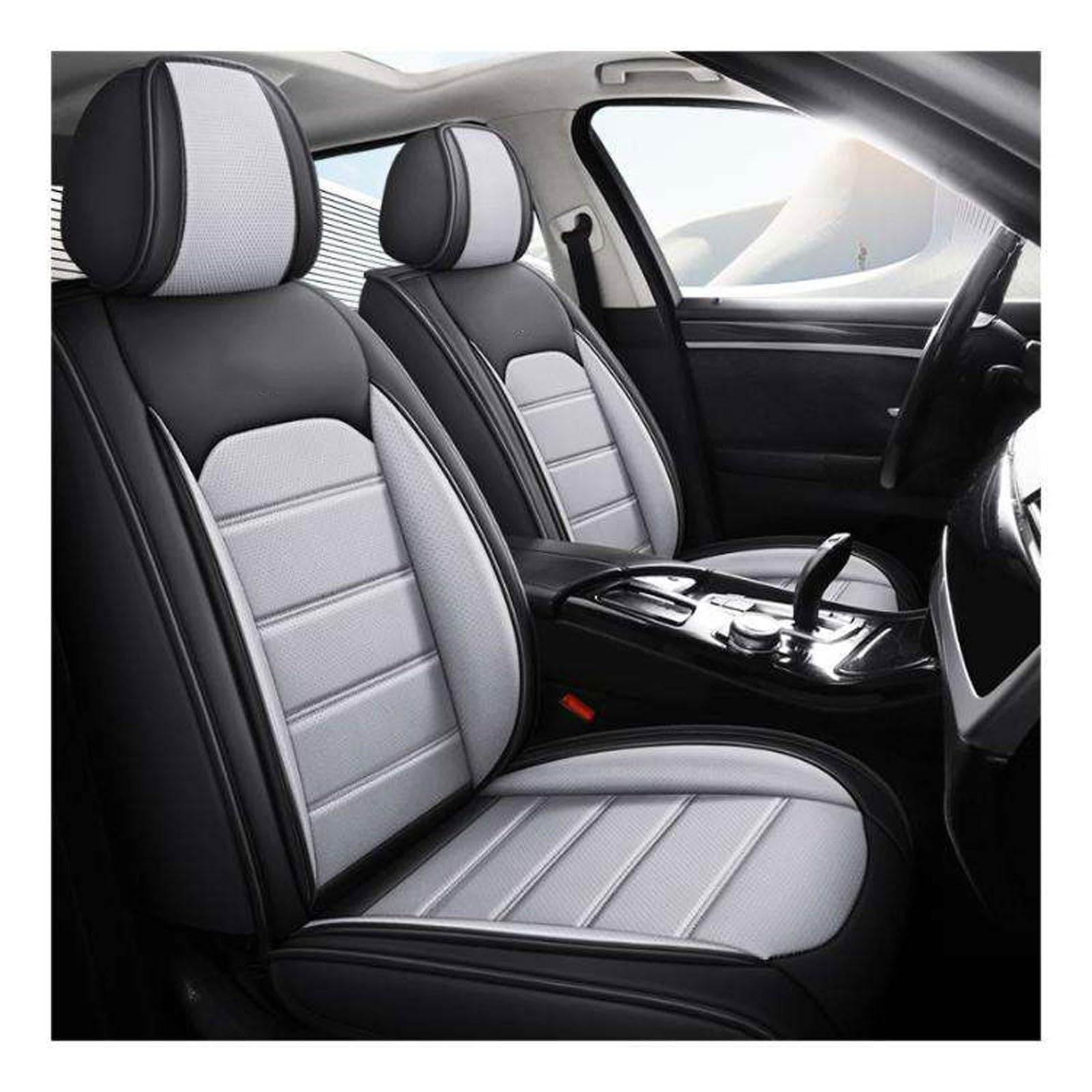 Coprisedili Auto per Peugeot 2008 Coprisedili Auto Pelle Set Completo Impermeabile Auto Accessori Interno Set Copri-Sedile Anteriori Posteriori