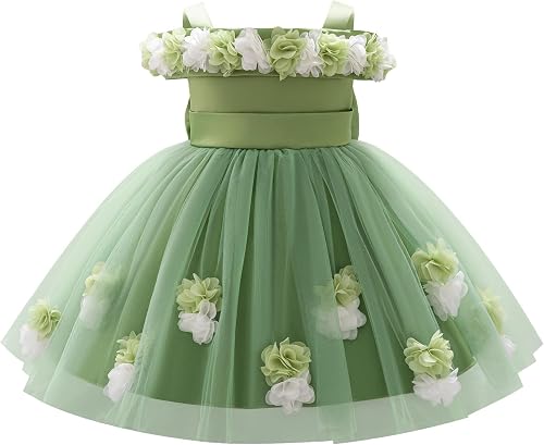 EULIMENE Baby Girl Dress Cold Shoulder Princess Birthday Dre