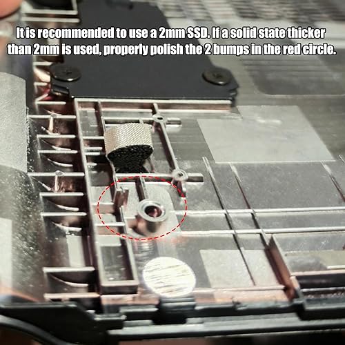 Miniatura 7 de Para Lenovo Legion Go Handheld Conversion 2280 Reemplazar 2242 SSD Expansión Placa de alta capacidad NVME M-Key NGFF M.2 PCIE 4.0 Adaptador de dedo