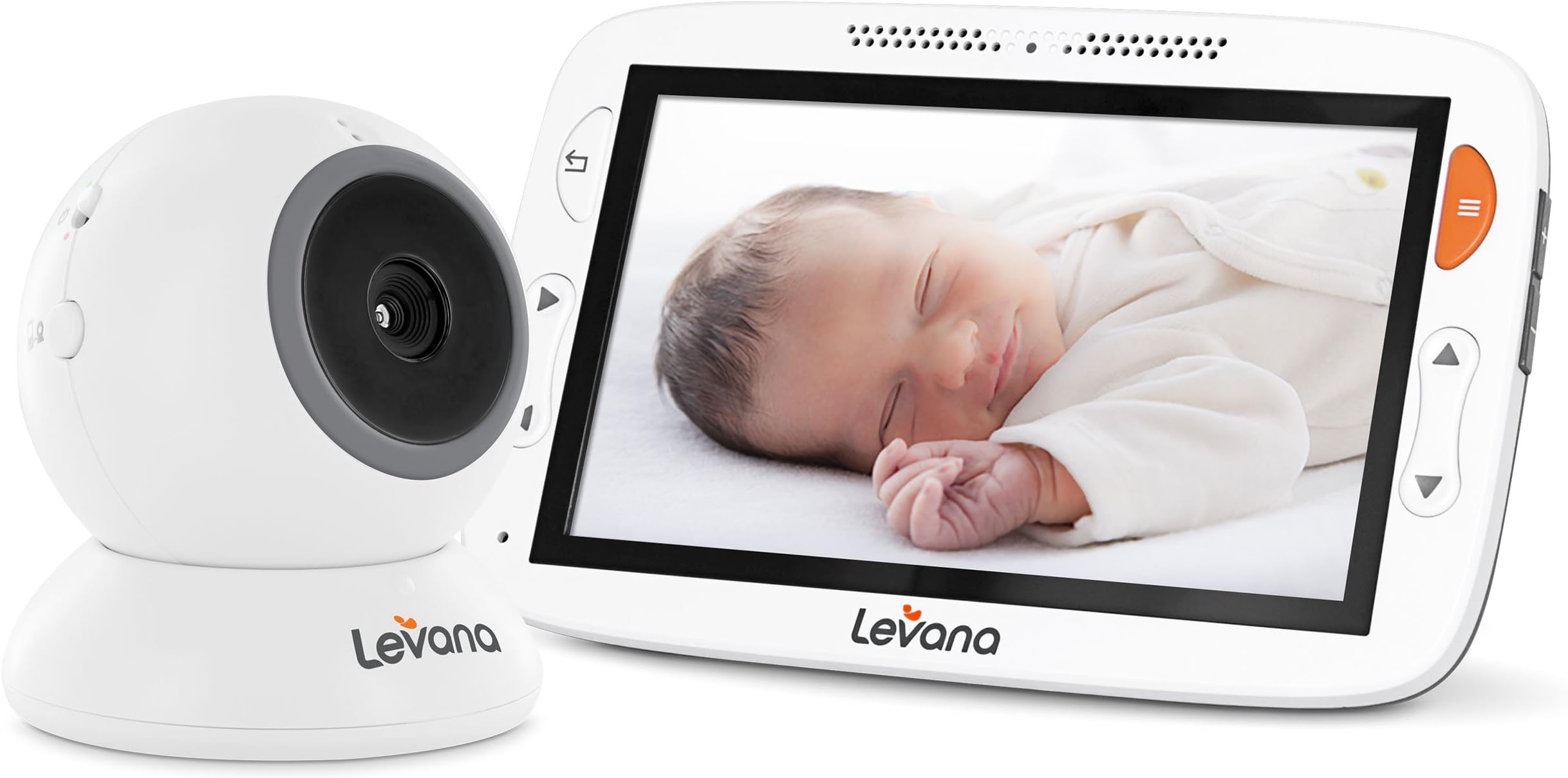 Levana Alexa 5” LCD Video Baby Monitor with 12 Hour Battery Life, Night Vision Camera, Feeding/Nap Timer, Two Way Intercom, Rapid Recharge Technology and Power Save Mode