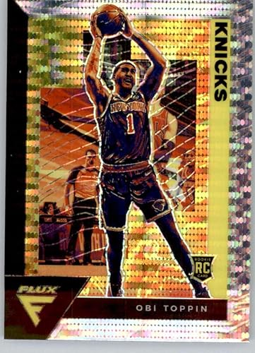 2020-21 Panini Flux Pulsar #206 Obi Toppin New York Knicks RC Rookie Card Official NBA Basketball Card in Raw (NM or Better) Condition