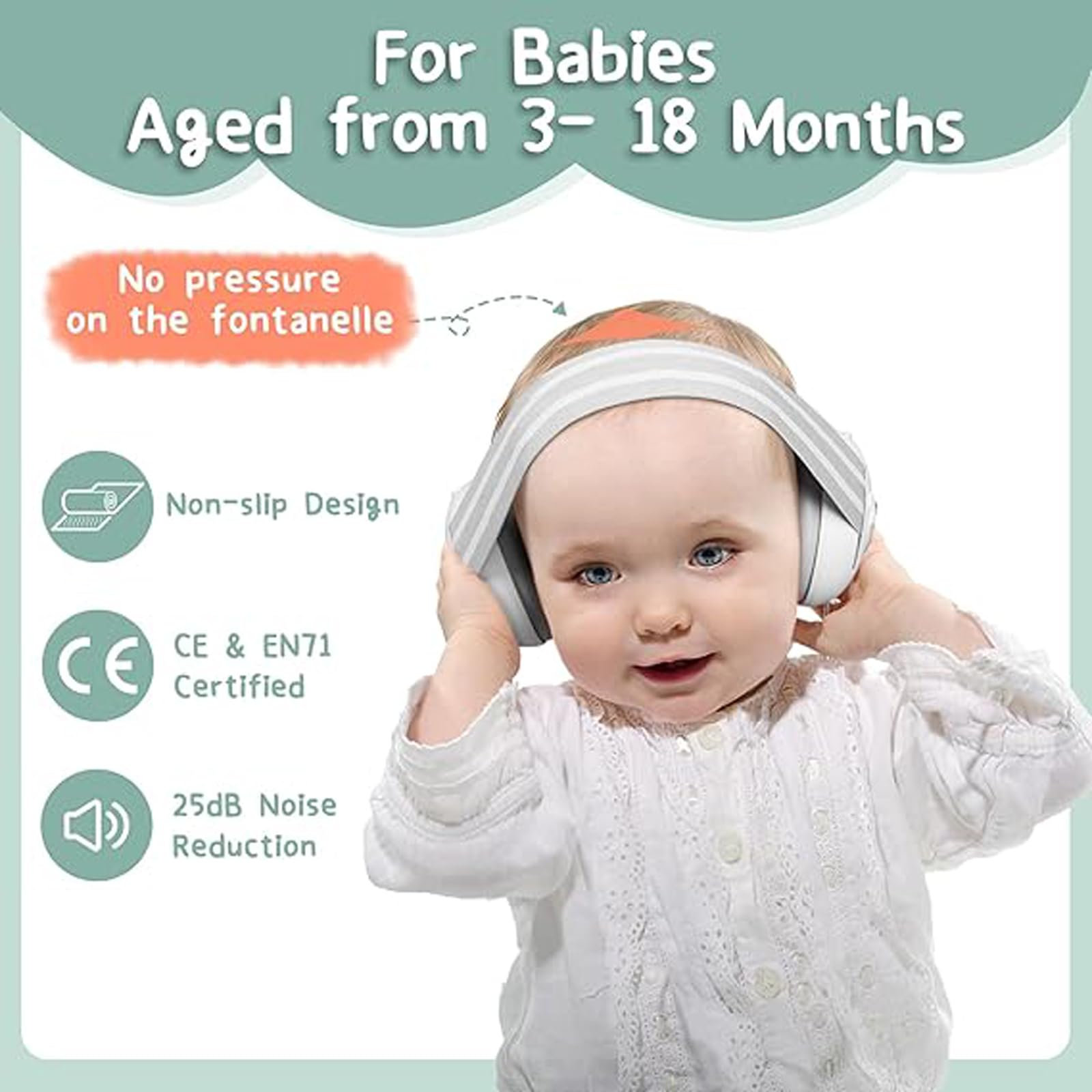 Baby Ear Defender 2-in-1 for Babies and Toddlers up to 4 Years,CE & EN71 Certified - Image 4