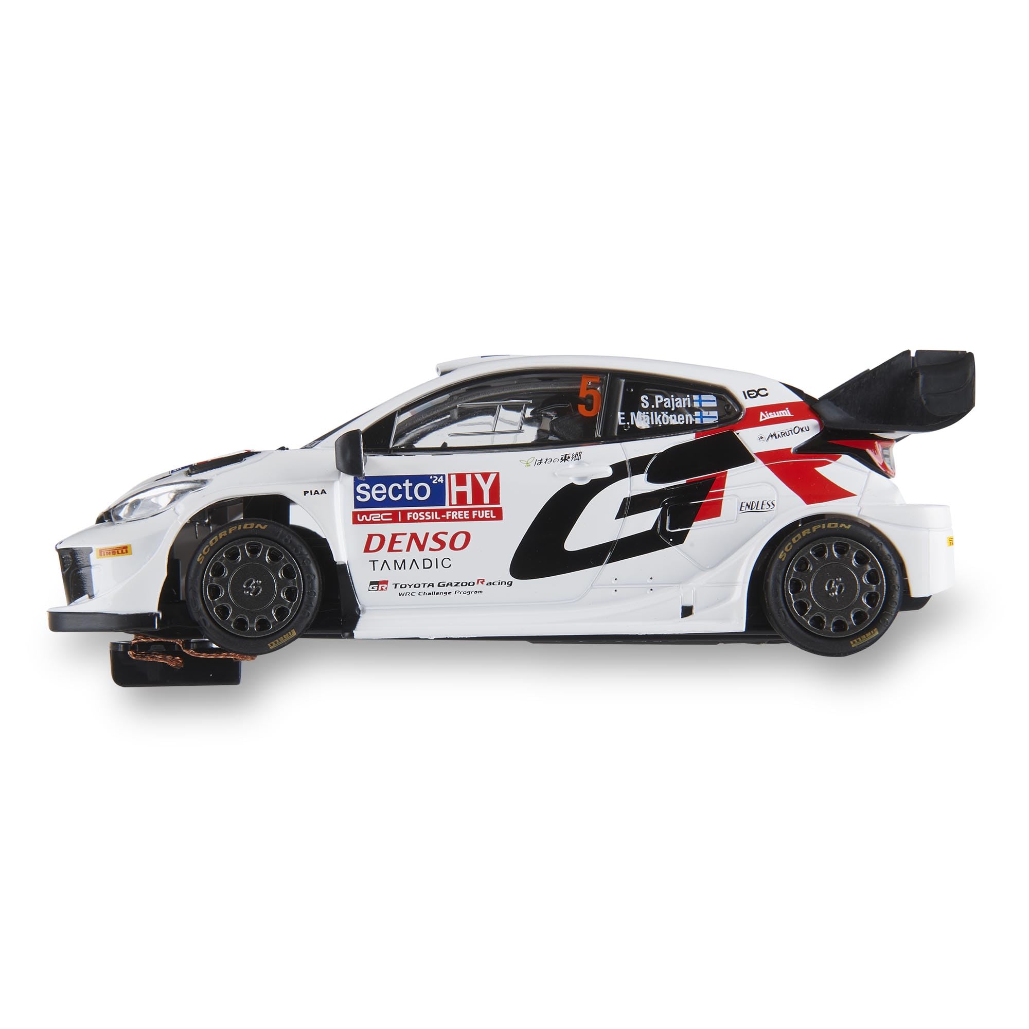 SCALEXTRIC - Veicolo da corsa Advance - Slot Car - Scala 1:32 (Toyota Yaris WRC - S. Pajari - Finland '24)