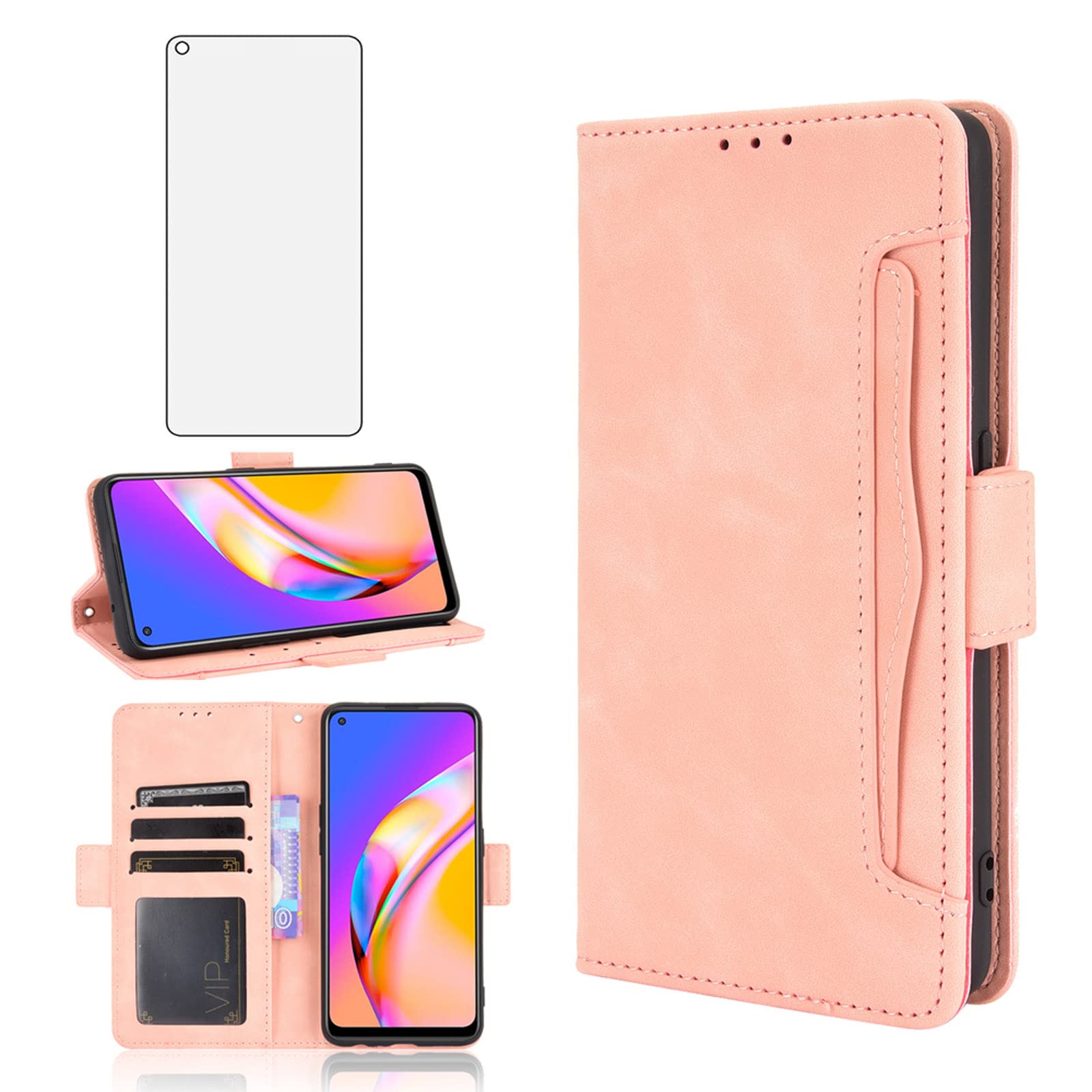 Funda Libro Para OPPO A94 5G Con Tapa Cubierta Del Teléfono Móvil