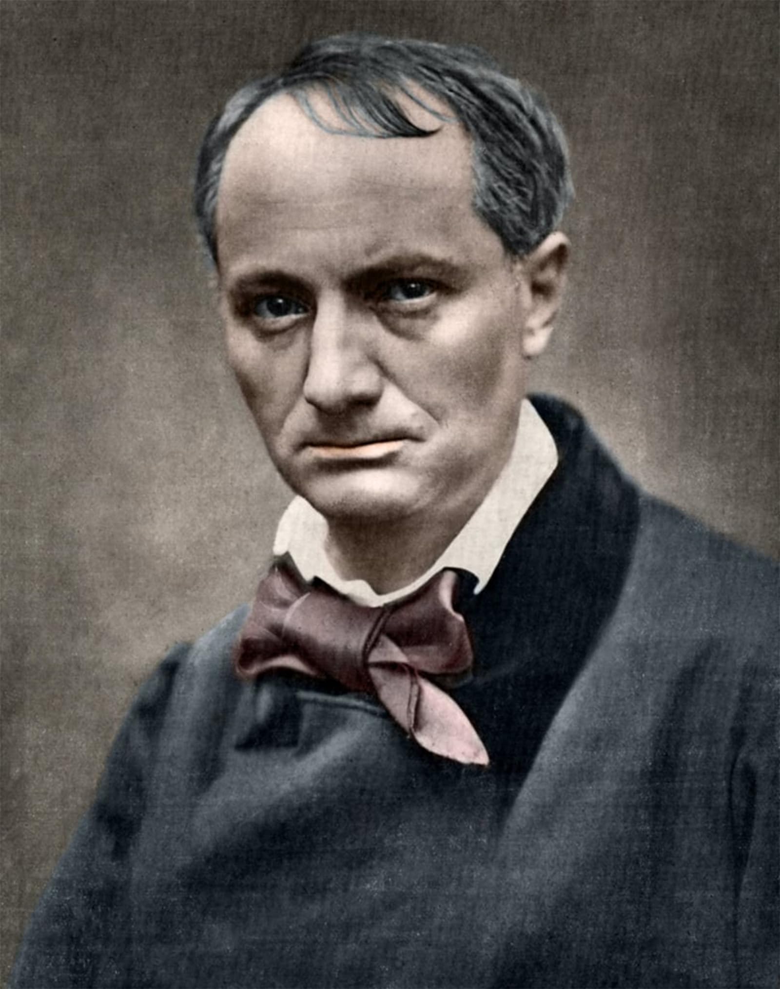 SERENDIPITP Vintage Picture Print on Canvas Wall Art Poster Charles Baudelaire French Writer by Etienne Carjat Artwork Print Poster for Wall Decor 60x90cm