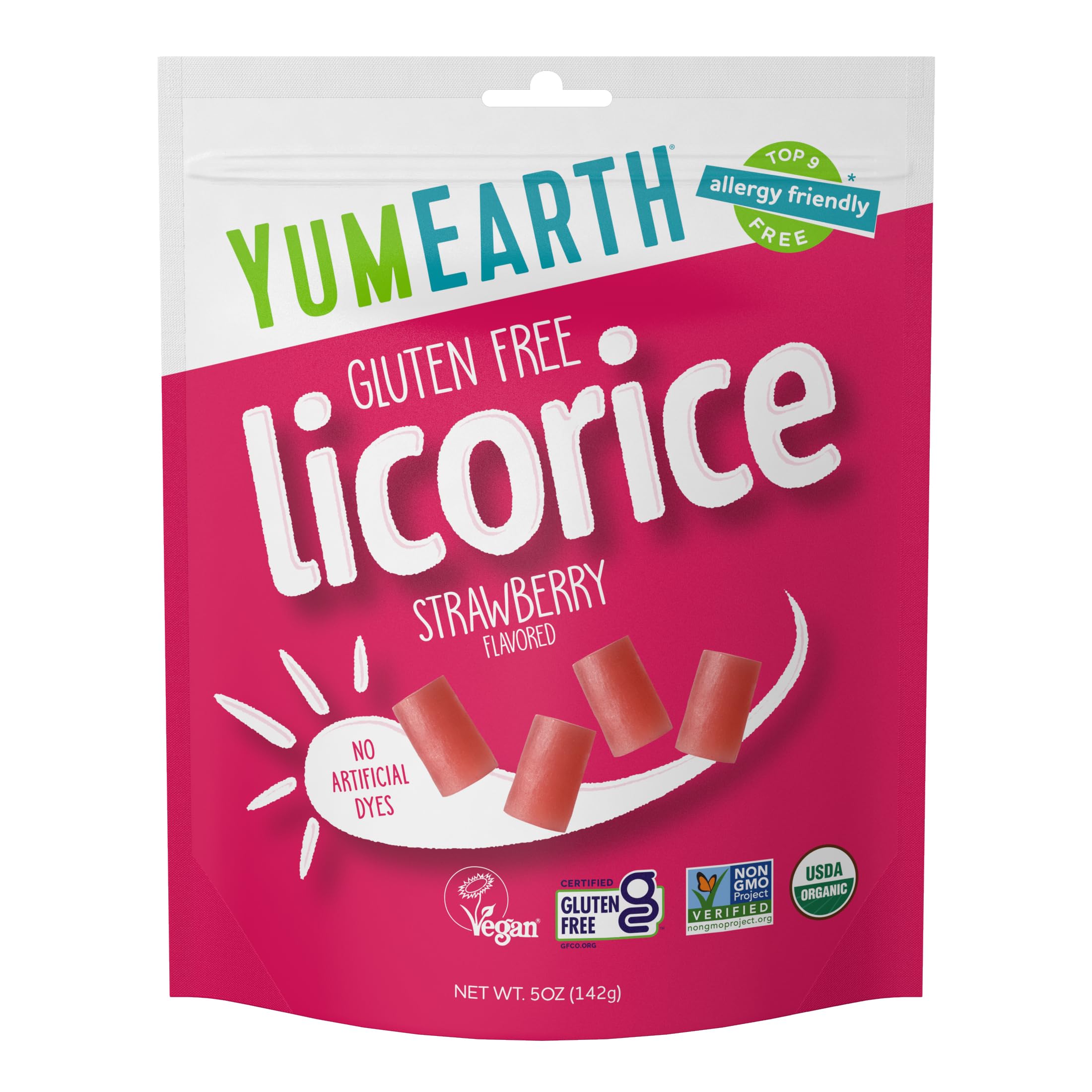 Yummyearth Strawberry Licorice, 5 oz