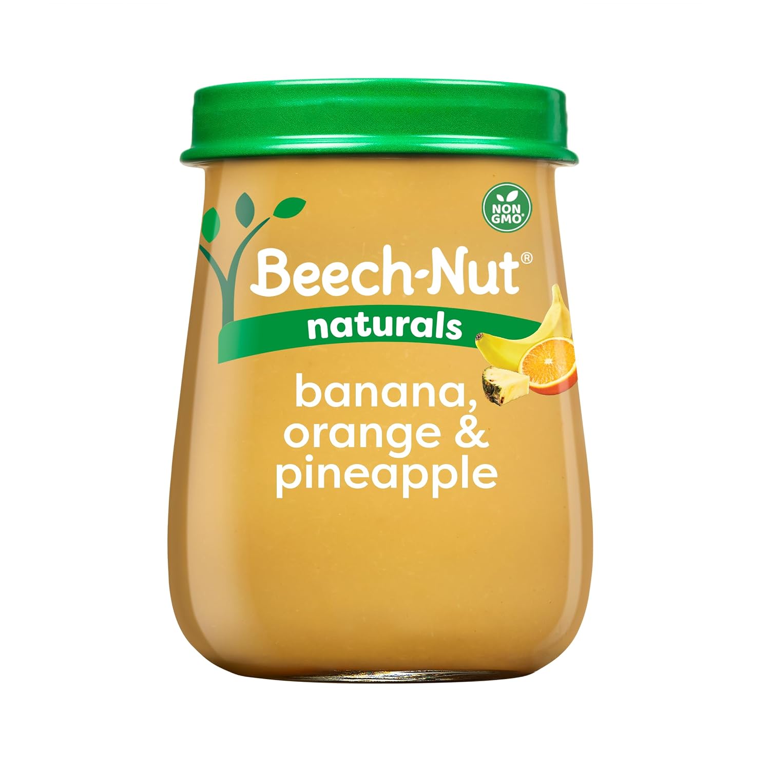 Beech-Nut Naturals Stage 2 Baby Food, Banana Orange & Pineapple, 4 oz Jar (10 Pack)