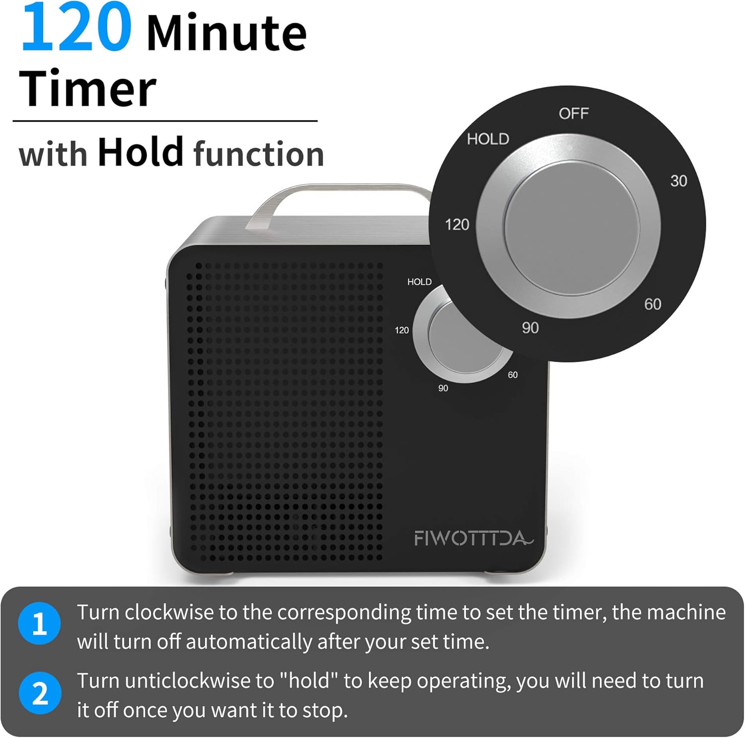 Up To 40% OFF FIWOTTTDA Commercial Ozone Generator 10,000mg High Capacity Industrial O3 Air Purifier for Home Rooms, Smoke, Cars, and Pets, Black