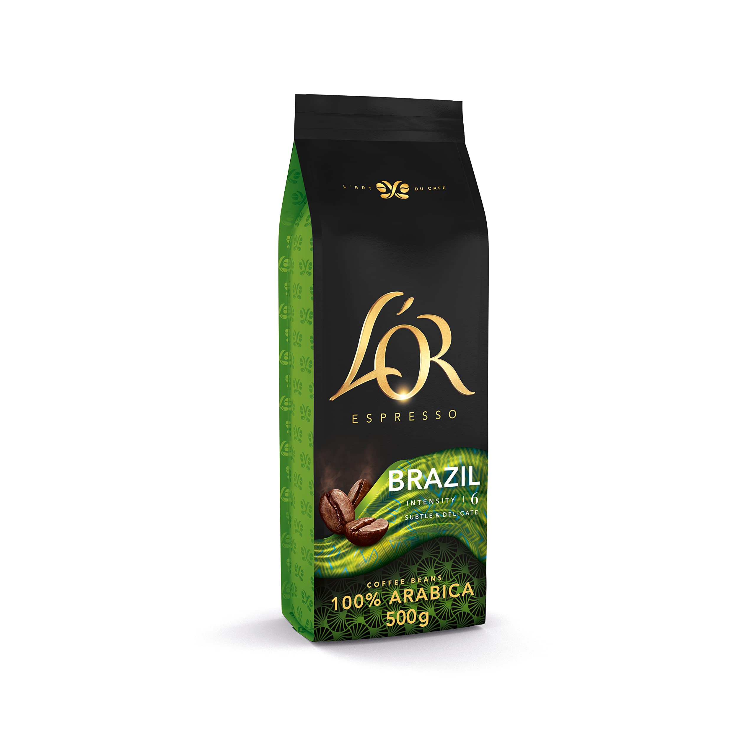 L'OREspresso Brazil Coffee Beans 500G Intensity 6 100% ArabicaRainforest AllianceRainforest AllianceRainforest AllianceRainforest Alliance